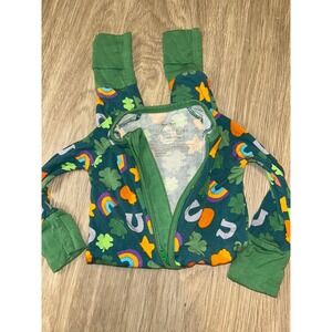Little Sleepies St Patricks Day Lucky Charms Bamboo Zippy Romper 0-3 Months